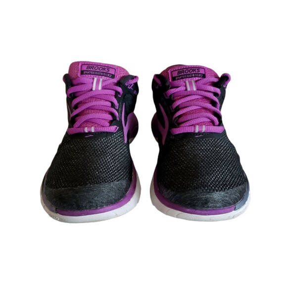 Brooks Women's Pure Cadence 7 1202611B023 Black Purple Running Shoes Size 7.5 B - Picture 3 of 11